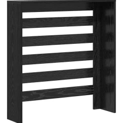 vidaXL Accesorios Para Electrodomésticos-Cubierta de Radiador Roble Negro 78 x 20 x 82 cm