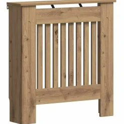 vidaXL Accesorios Para Electrodomésticos-Cubierta de Radiador Roble artesanal 78 x 19 x 81,5 cm