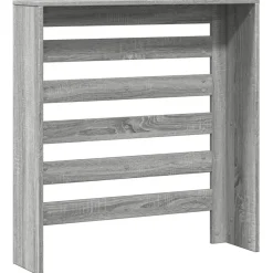 vidaXL Cubierta de radiador madera ingeniería 78x20x82 cm Gris sonoma Online