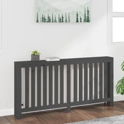 vidaXL Accesorios Para Electrodomésticos-Cubierta de radiador madera maciza de pino 169x19x84 cm