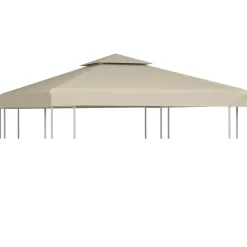 vidaXL Jardín-Cubierta de repuesto de cenador 310 g/m² 3x3 m