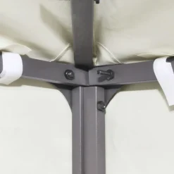 vidaXL Jardín-Cubierta de repuesto de cenador 310 g/m² blanco 3x3 m