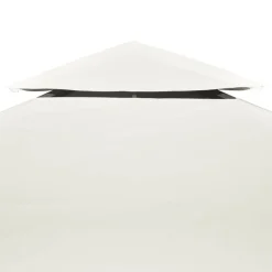 vidaXL Jardín-Cubierta de repuesto de cenador 310 g/m² blanco 3x3 m