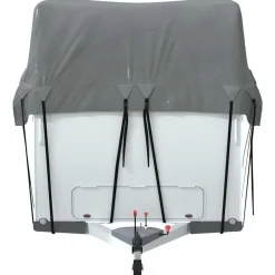 vidaXL Piezas Y Accesorios Para Vehículos-Cubierta de techo para caravana tela no tejida gris 500x300 cm