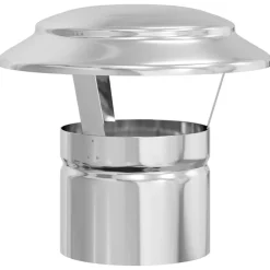 vidaXL Accesorios Para Hornos De Leña Y Chimeneas-Cubierta para Chimenea Plateado 20 x 20 x 18 cm