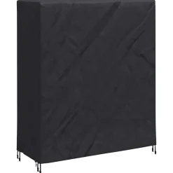 vidaXL Accesorios Para Muebles De Jardín-Cubierta para Mesa de Pingpong Negro 165 x 70 x 185 cm tela