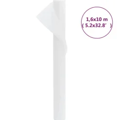 vidaXL Cubierta para plantas 70 g/m² 10x1,6 m Blanco Hot