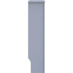 vidaXL Accesorios Para Electrodomésticos-Cubierta para radiador MDF gris 152x19x81,5 cm