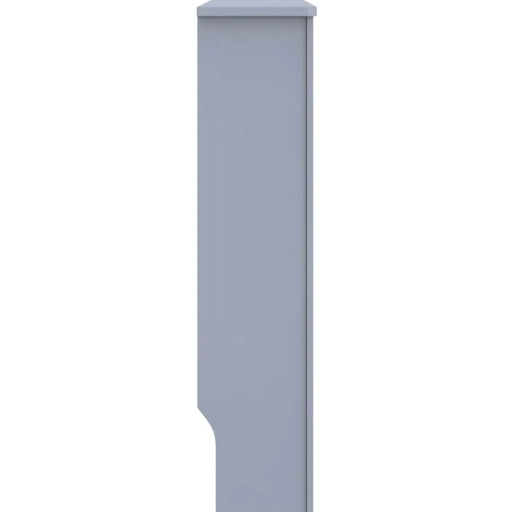 vidaXL Accesorios Para Electrodomésticos-Cubierta para radiador MDF gris 152x19x81,5 cm