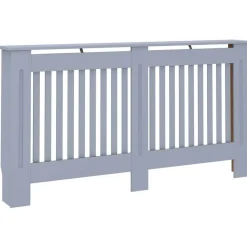 vidaXL Cubierta para radiador MDF gris 152x19x81,5 cm Antracita Discount