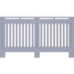 vidaXL Cubierta para radiador MDF gris 152x19x81,5 cm Antracita Discount