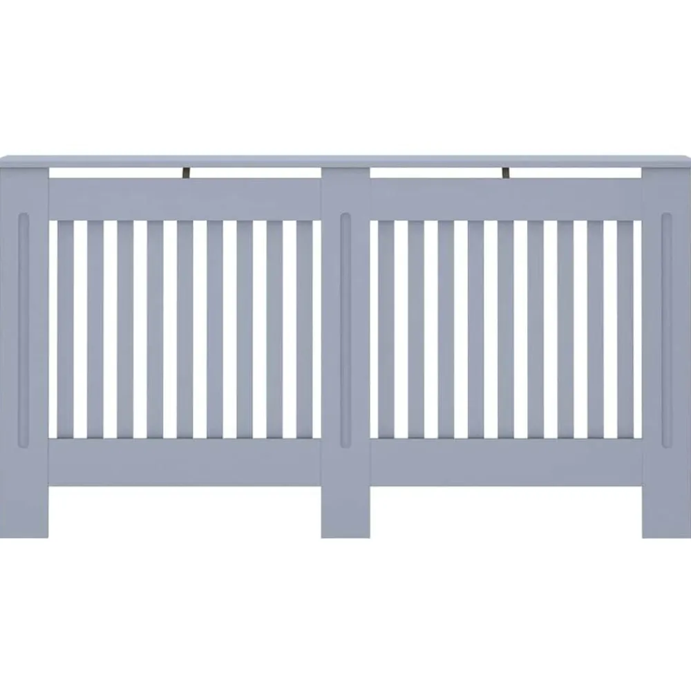 vidaXL Cubierta para radiador MDF gris 152x19x81,5 cm Antracita Discount