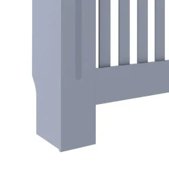 vidaXL Cubierta para radiador MDF gris 152x19x81,5 cm Antracita Discount