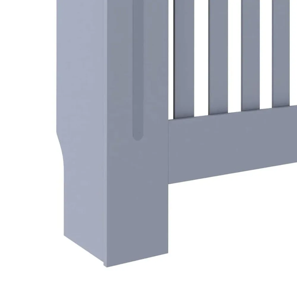 vidaXL Cubierta para radiador MDF gris 152x19x81,5 cm Antracita Discount