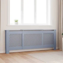 vidaXL Accesorios Para Electrodomésticos-Cubierta para radiador MDF 205 cm