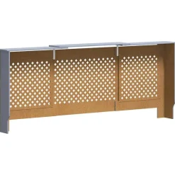 vidaXL Accesorios Para Electrodomésticos-Cubierta para radiador MDF 205 cm