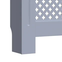vidaXL Accesorios Para Electrodomésticos-Cubierta para radiador MDF 205 cm