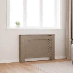 vidaXL Accesorios Para Electrodomésticos-Cubierta para radiador MDF 112x19x81,5cm