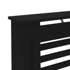 vidaXL Cubierta para radiador MDF 112x19x81,5 cm Negro Best