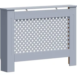 vidaXL Cubierta para radiador MDF gris 112x19x81,5 cm Antracita Sale
