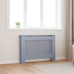 vidaXL Cubierta para radiador MDF gris 112x19x81,5 cm Antracita Sale