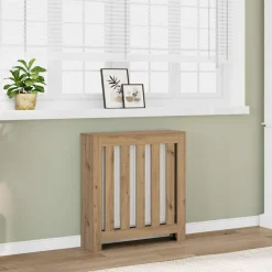 vidaXL Cubierta radiador madera ingeniería artisan 78x20x82 cm Roble Outlet
