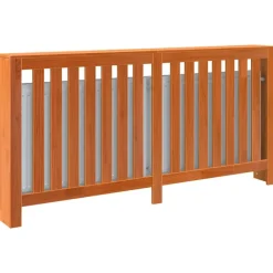 vidaXL Cubierta radiador madera maciza pino marrón cera 169x19x84 cm Marrón Best