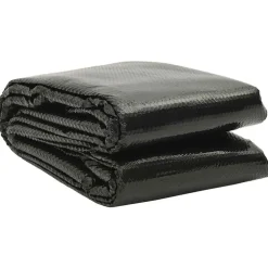 vidaXL Cubierta solar de piscina de PE rectangular flotante 8x5m Negro Outlet