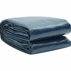 vidaXL Piscina Y Spa-Cubierta solar de piscina de PE flotante negro y azul 800x500cm