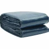 vidaXL Piscina Y Spa-Cubierta solar de piscina PE flotante negro y azul 1000x600cm