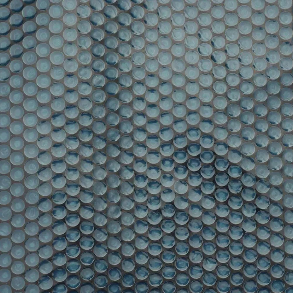 vidaXL Piscina Y Spa-Cubierta solar de piscina PE flotante negro y azul 1000x500cm