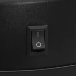 vidaXL Cubo de basura con sensor automático 30L acero al carbono Negro Discount