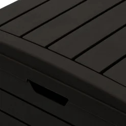 vidaXL Cubo de basura de exterior polipropileno 41x41x86 cm Negro