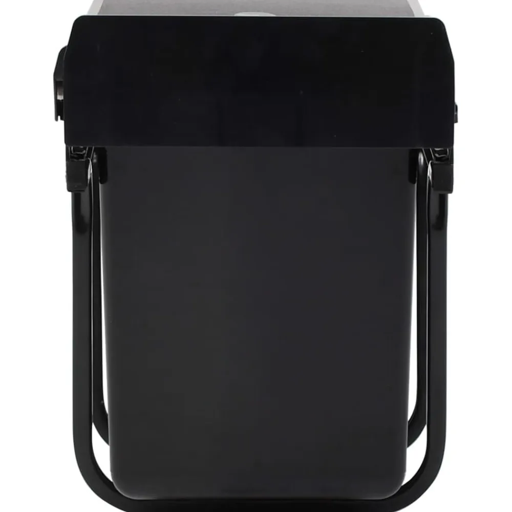 vidaXL Productos Del Hogar-Cubo de basura extraíble en armario de cocina cierre suave 20 L