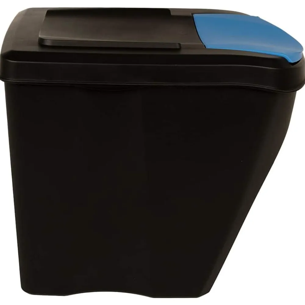 vidaXL Cubos de basura apilables 4 piezas gris 100 L Antracita Best