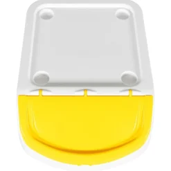 vidaXL Cubos de basura apilables con tapa 3 uds PP 78 L Blanco New