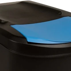 vidaXL Productos Del Hogar-Cubos de basura apilables 3 piezas gris 75 L