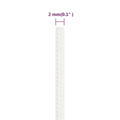 vidaXL Cuerda de barco polipropileno intenso 2 mm 25 m Blanco Sale