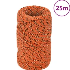 vidaXL Cuerda de barco polipropileno 2 mm 25 m Naranja Sale