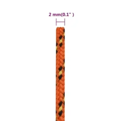 vidaXL Cuerda de barco polipropileno 2 mm 25 m Naranja Sale