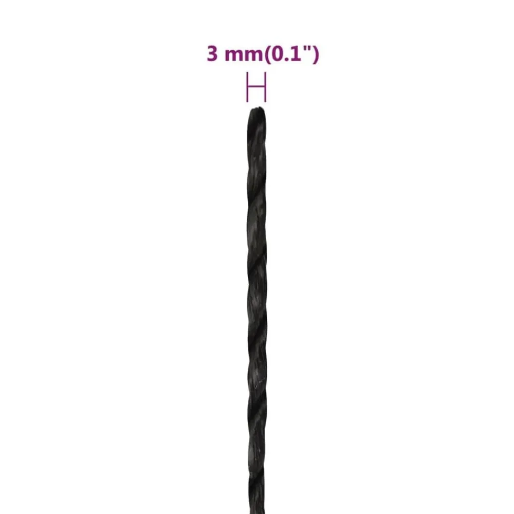 vidaXL Accesorios De Bricolaje-Cuerda de trabajo polipropileno 3 mm 25 m