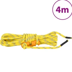 vidaXL Actividades Al Aire Libre-Cuerda de vientos con tensores reflectantes 8 piezas 4 m 4 mm