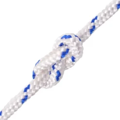 vidaXL Cuerda marina de polipropileno 6 mm 100 m blanca Blanco y azul Hot