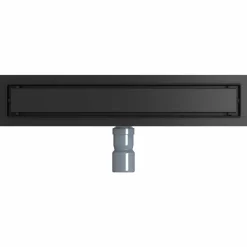 vidaXL Desagüe de ducha 2 en 1 con sifón de 360° 50 cm Negro