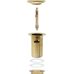 vidaXL Fontanería-Desagüe de empuje función desbordamiento 6,4x6,4x9,1 cm