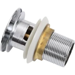 vidaXL Desagüe de empuje función desbordamiento 6,4x6,4x9,1 cm Cromado Sale