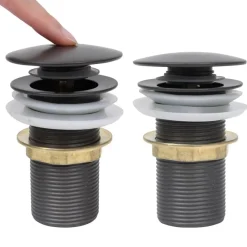 vidaXL Fontanería-Desagüe de empuje sin función desbordamiento 6,4x6,4x9,1cm