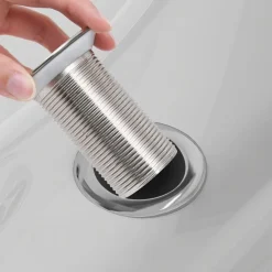 vidaXL Fontanería-Desagüe empuje sin función desbordamiento 6,4x6,4x9,1cm