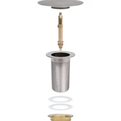 vidaXL Fontanería-Desagüe empuje sin función desbordamiento 6,4x6,4x9,1cm