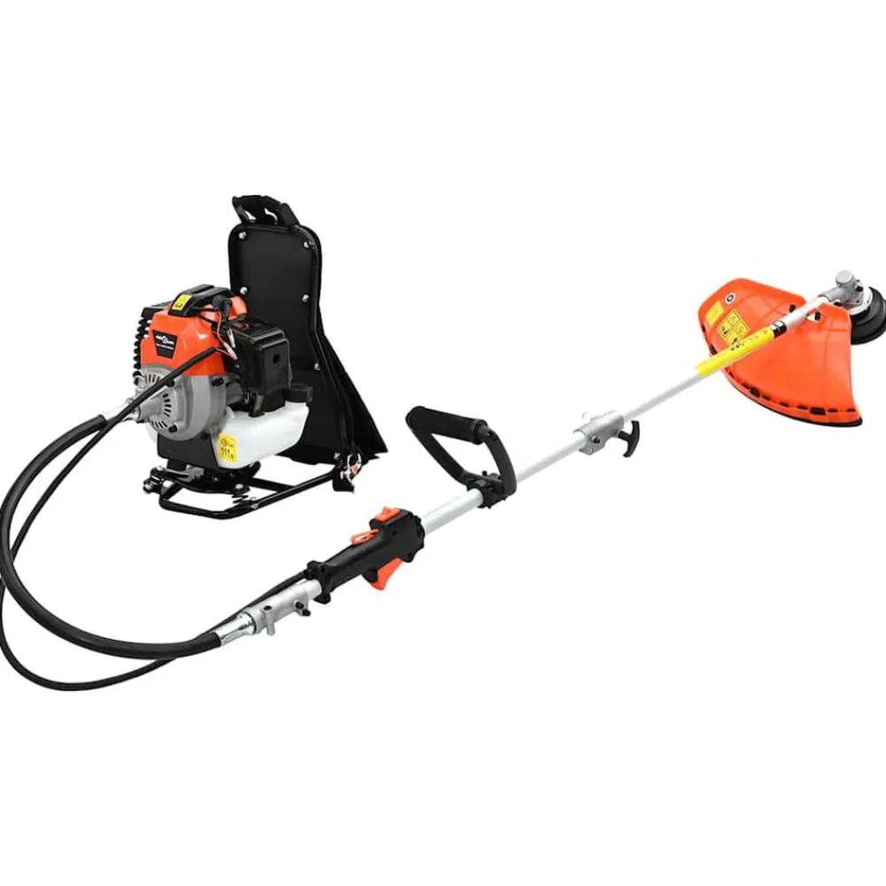 vidaXL Accesorios Para Herramientas-Desbrozadora Mochila Diseño Naranja 52 cc 1,45 kW